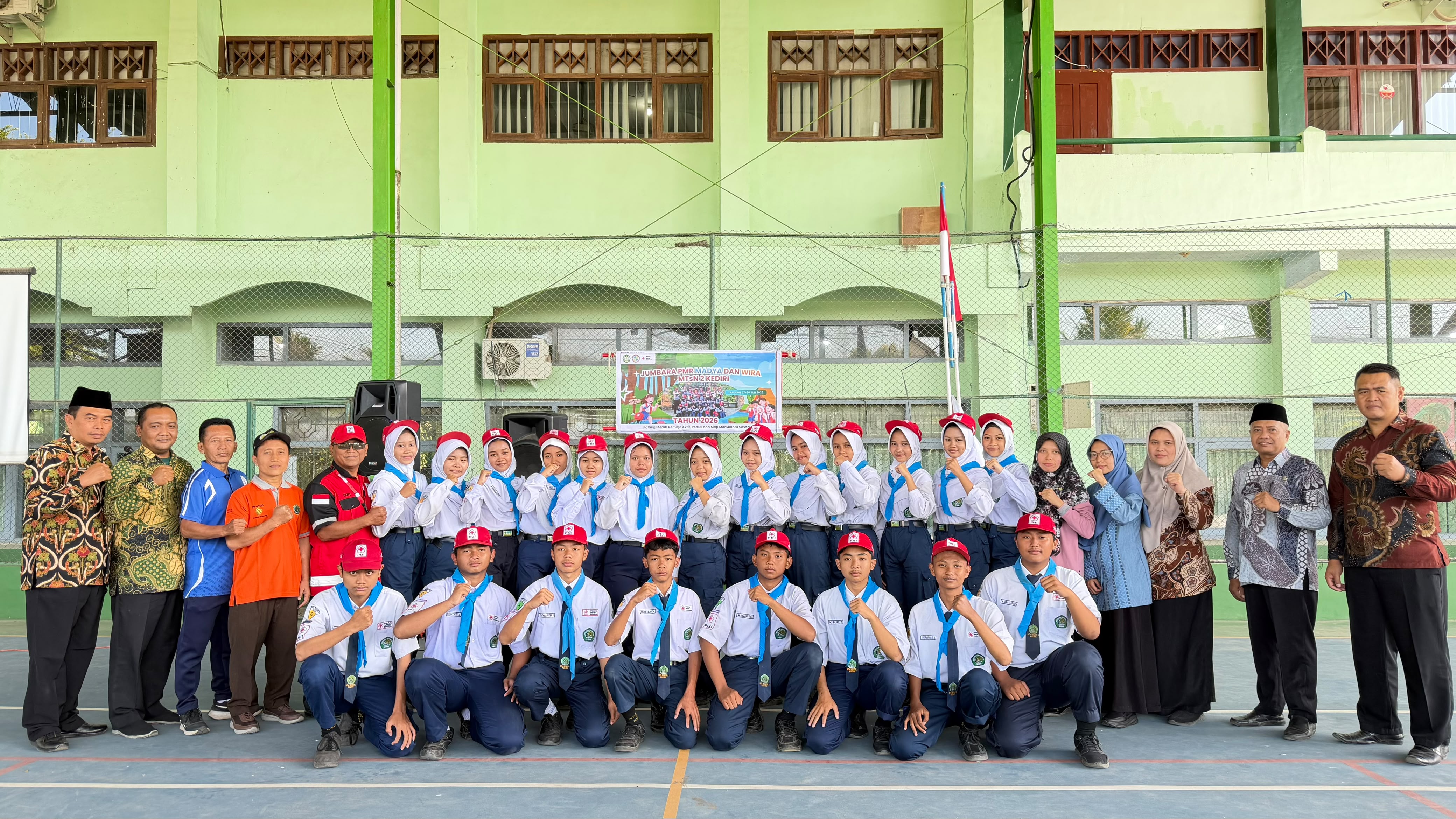 MTsN 2 Kediri Kirimkan 18 Kader Terbaik untuk Mengikuti JUMBARA yang di Adakan PMI Kab. Kediri.