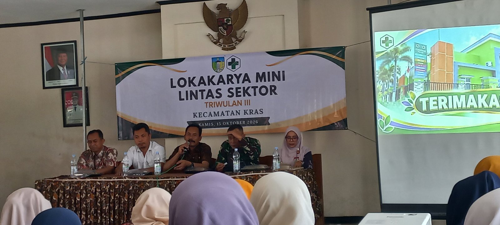 Waka Humas MTsN 2 Kediri Hadiri Lokakarya Mini Lintas Sektoral Triwulan III Kecamatan Kras