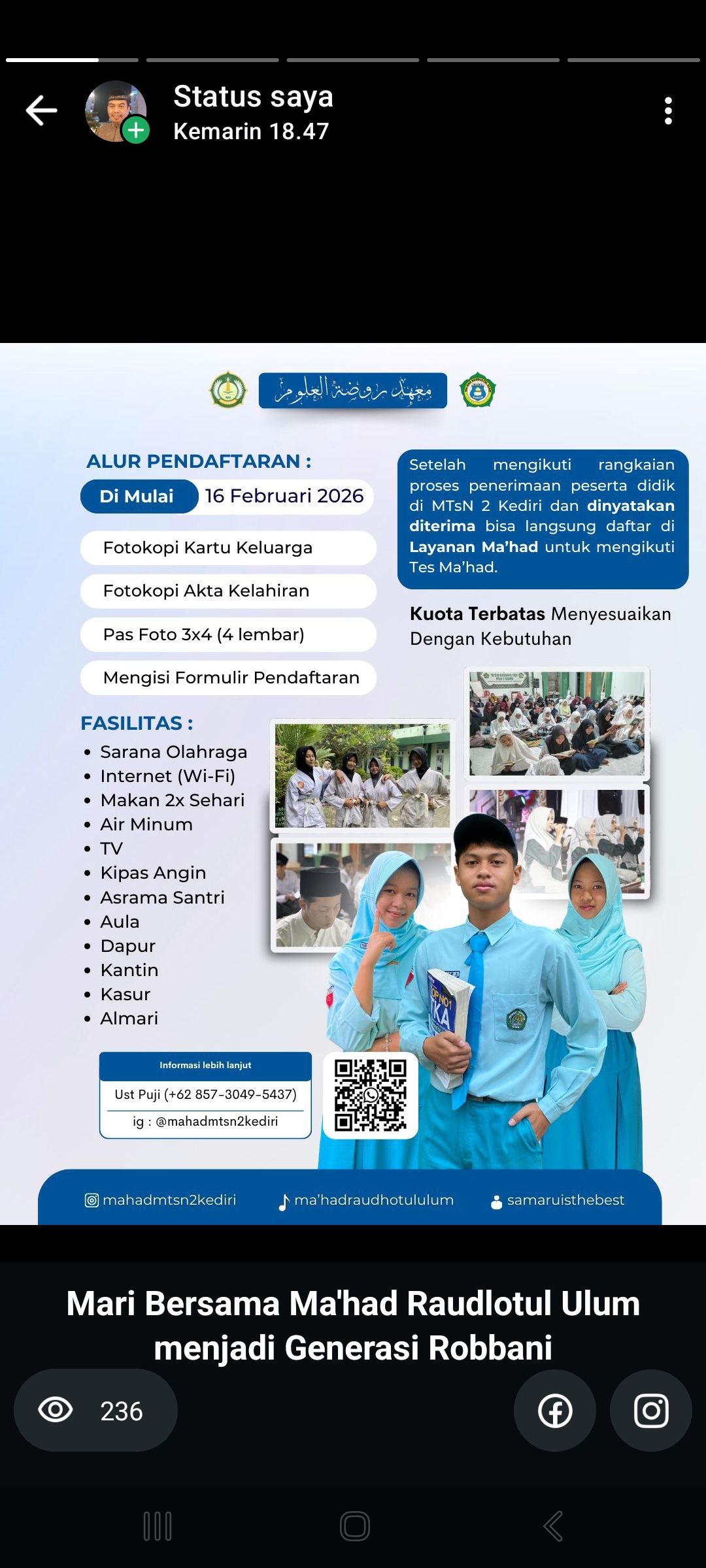 PENDAFTARAN SANTRI BARU