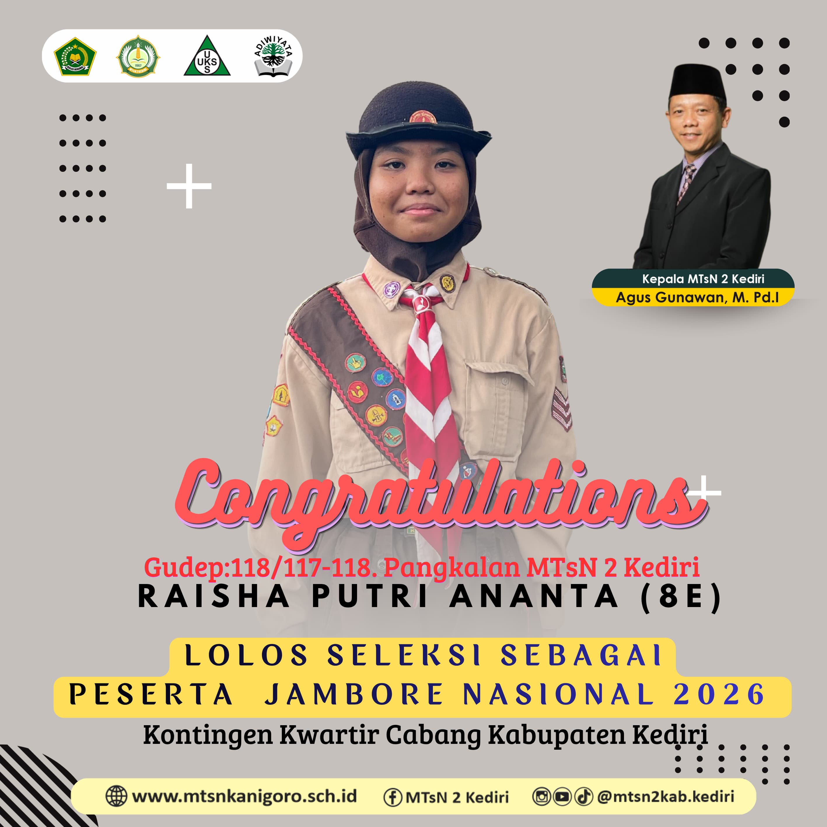 LOLOS SELEKSI PESERTA JAMBORE NASIONAL 2026