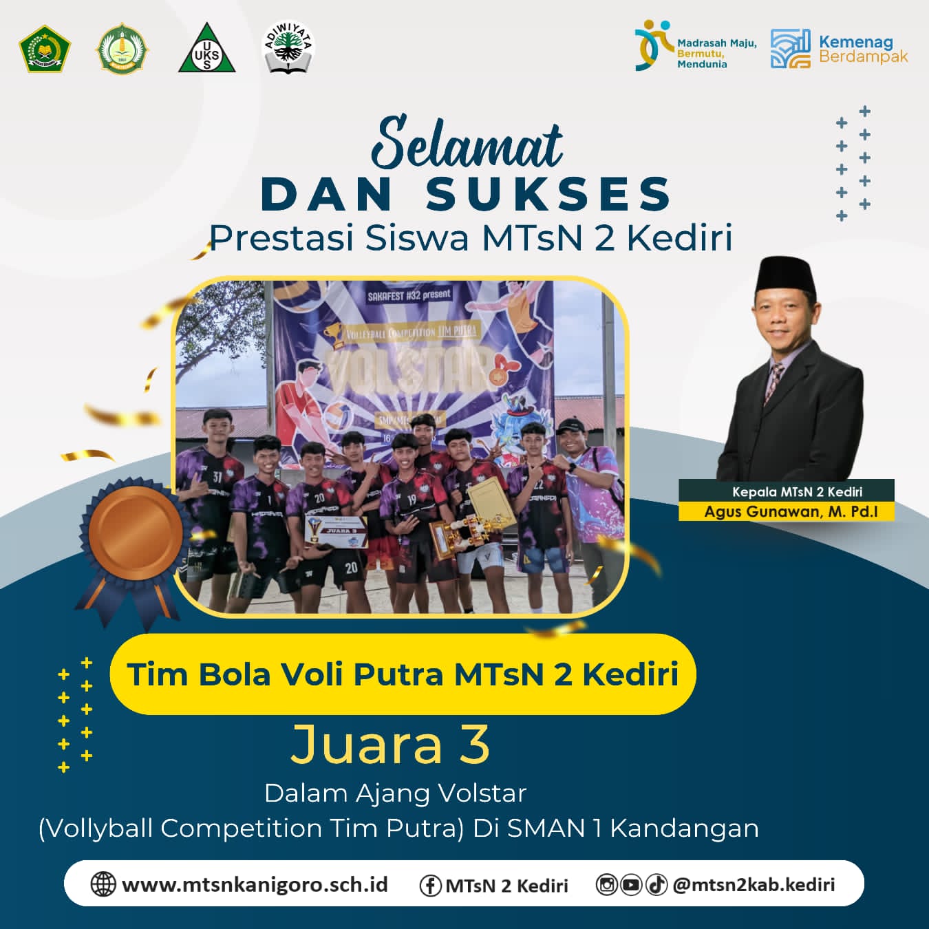 Juara 3 Lomba Voli