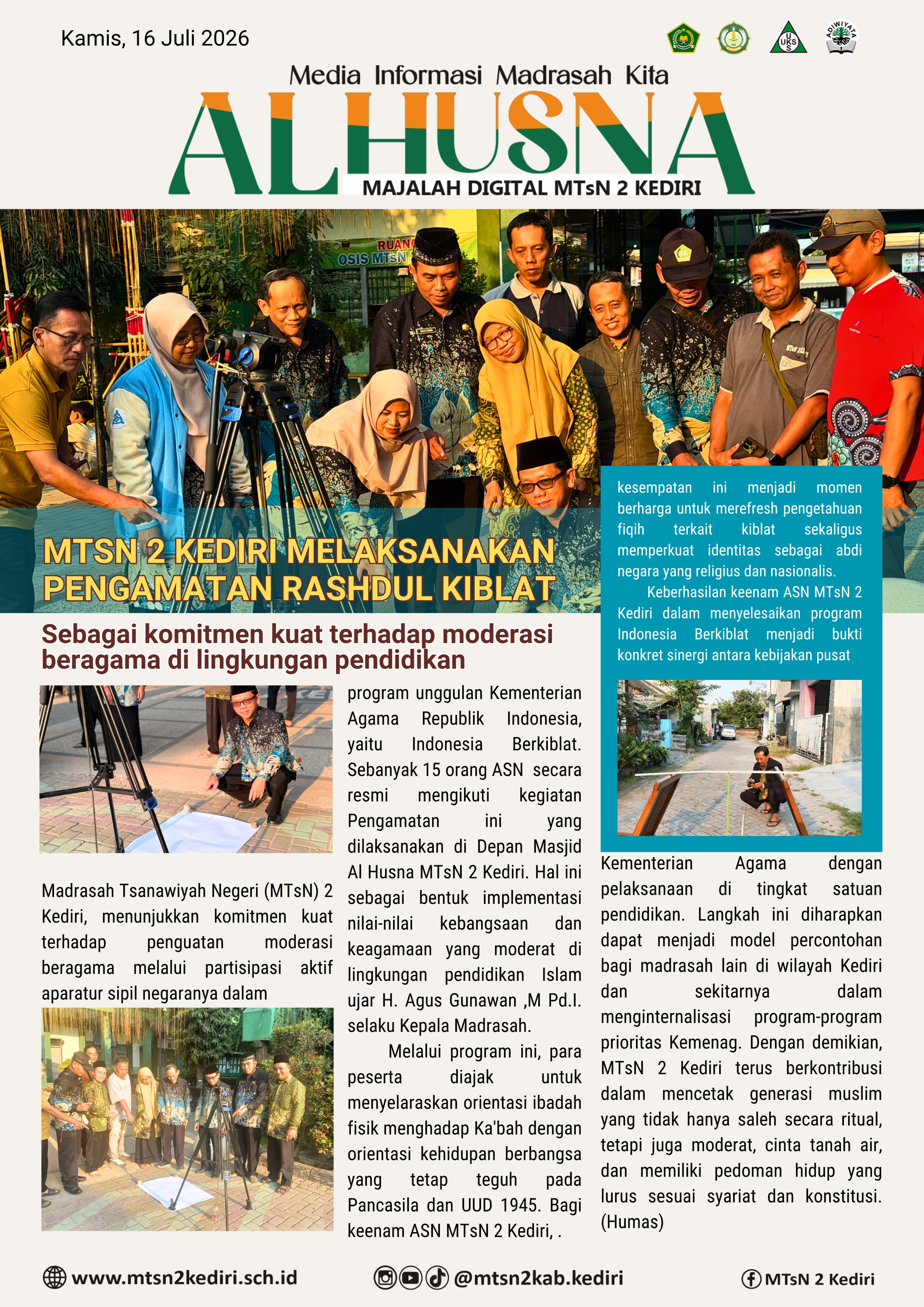 GERAKAN INDONESIA BERKIBLAT MTsN 2 KEDIRI