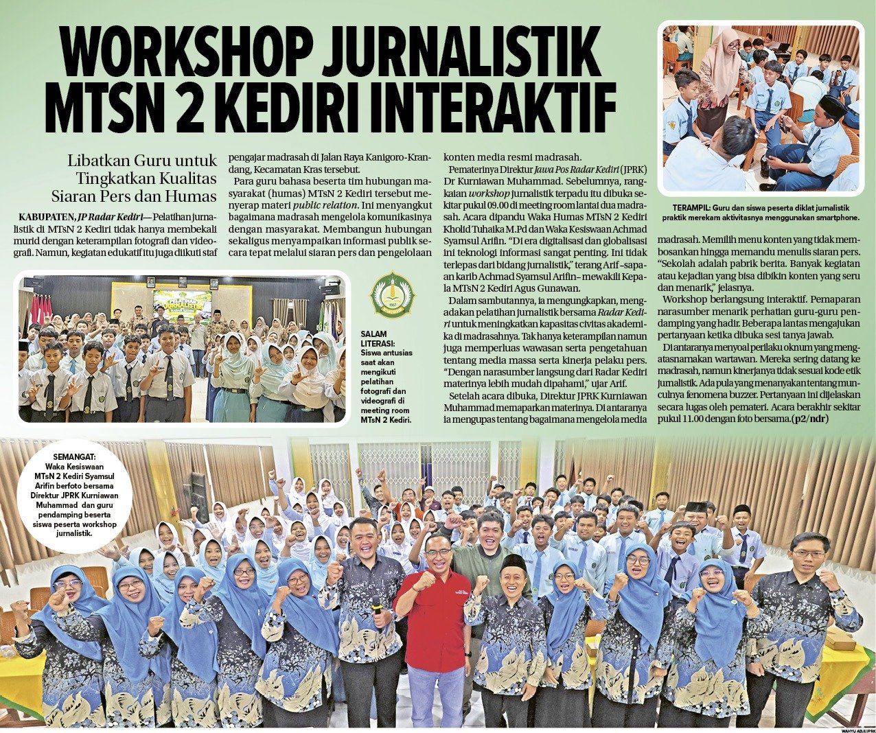 PELATIHAN JURNALISTIK HARI KEDUA
