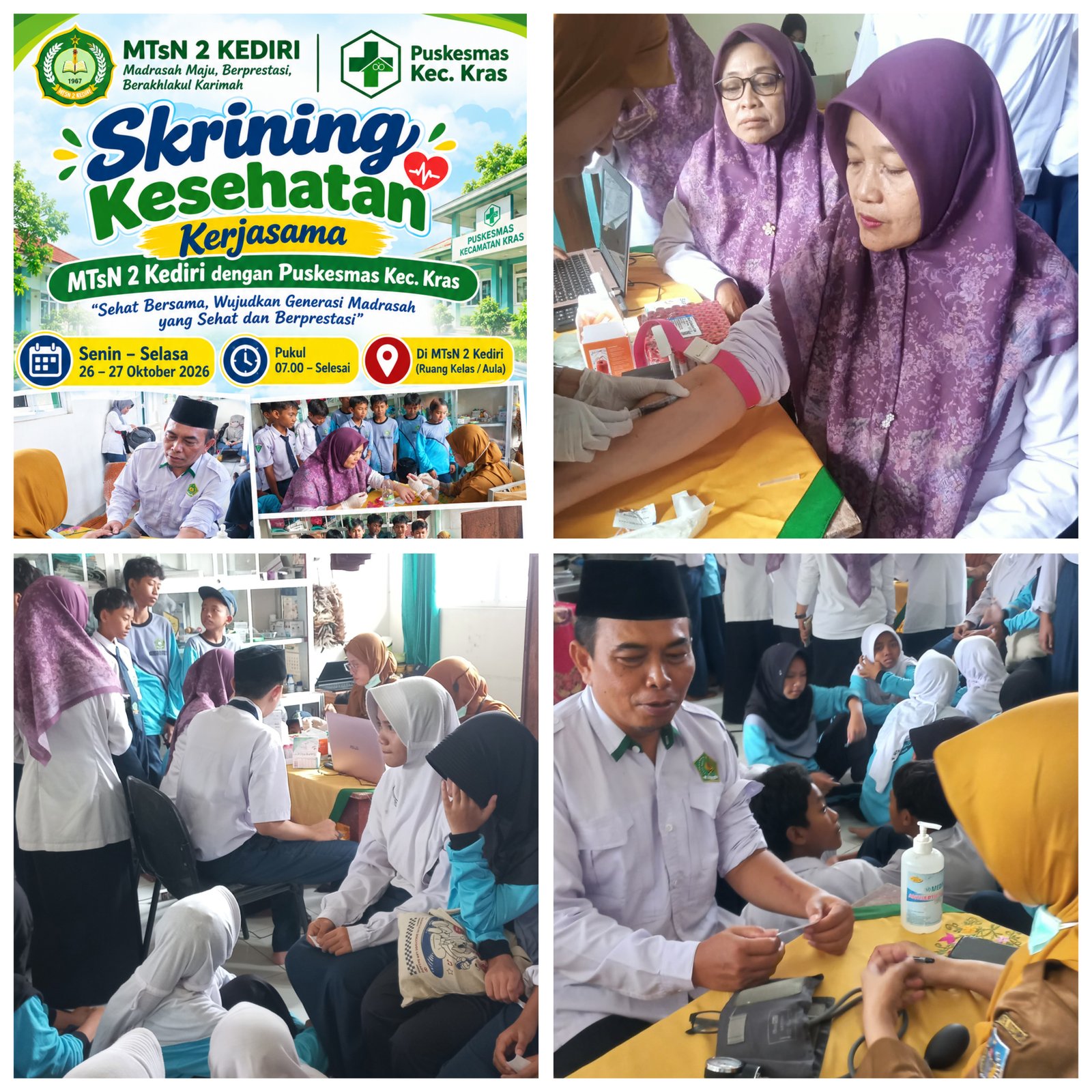 SKRENING KESEHATAN DARI PUSKESMAS KRAS